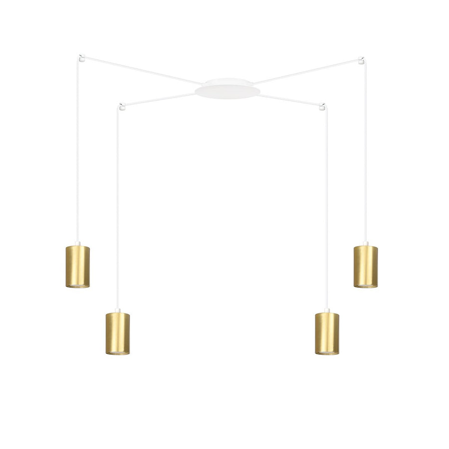 Traker 4 pendant light white/gold