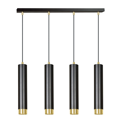 Kibo 4 pendant light black/gold