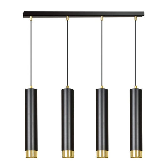 Kibo 4 pendant light black/gold