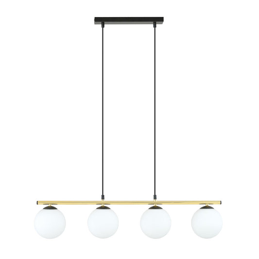 Allora 4 pendant light black/opal