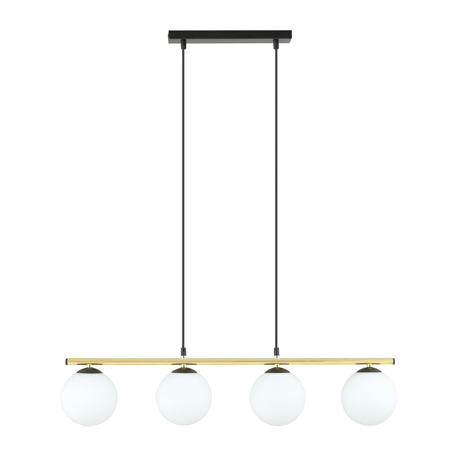 Allora 4 pendant light black/opal