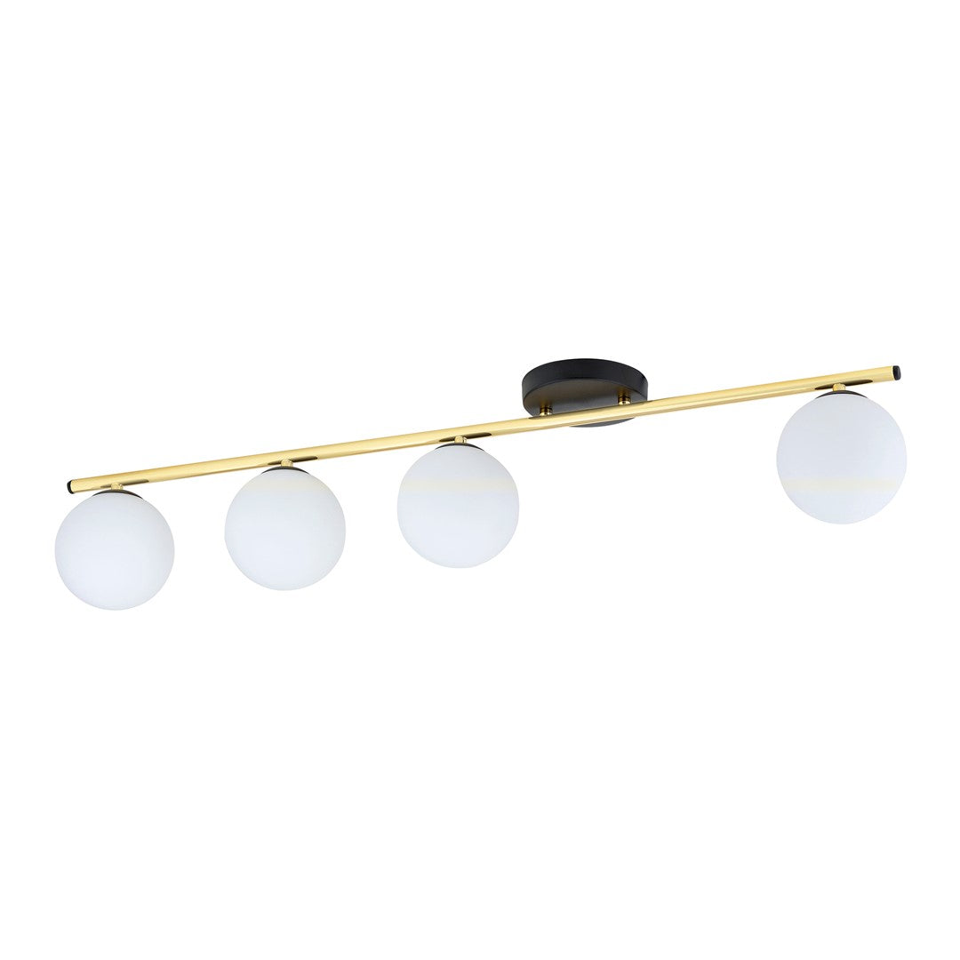 Monza 4 ceiling lamp black/opal