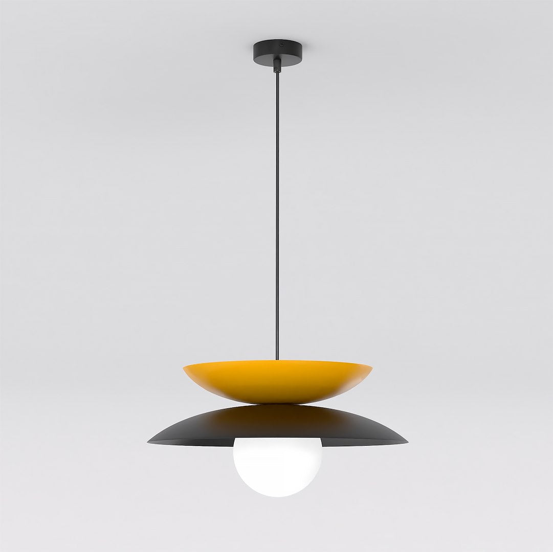 Nagoya 1 pendant light black/orange