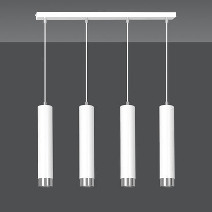 Kibo 4 pendant light white/chrome