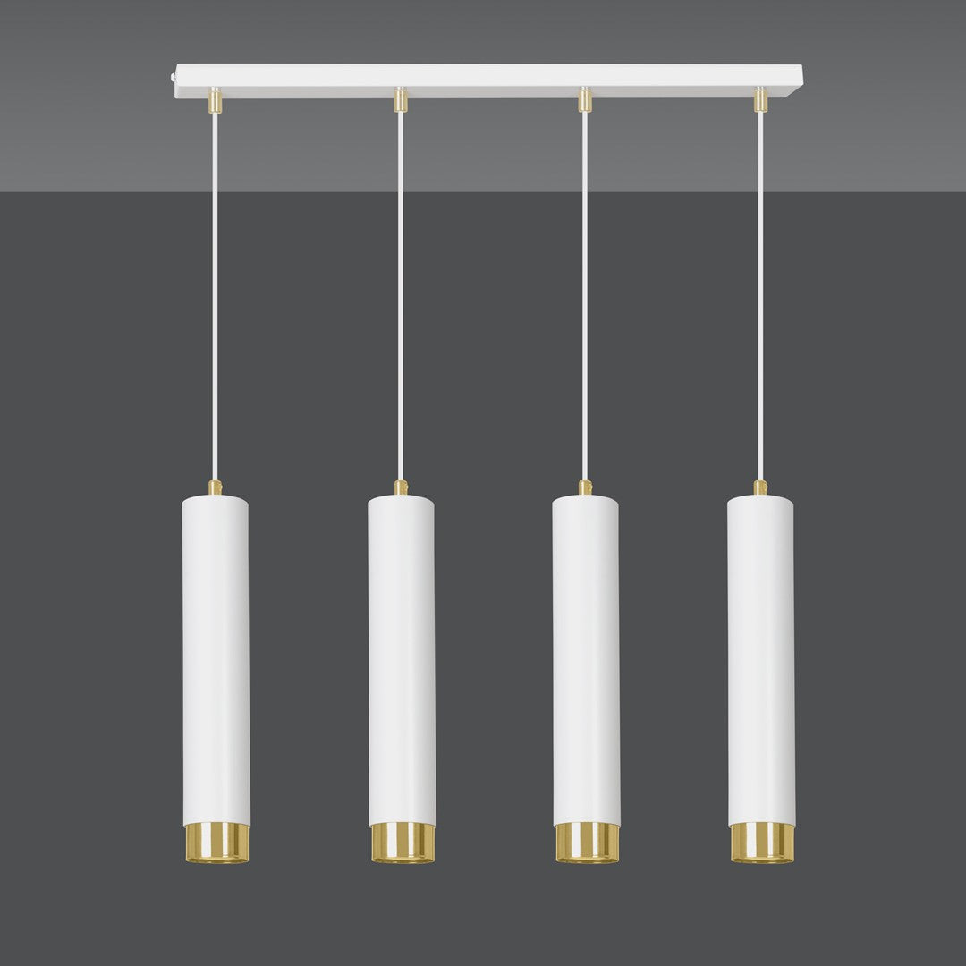 Kibo 4 pendant light white/gold