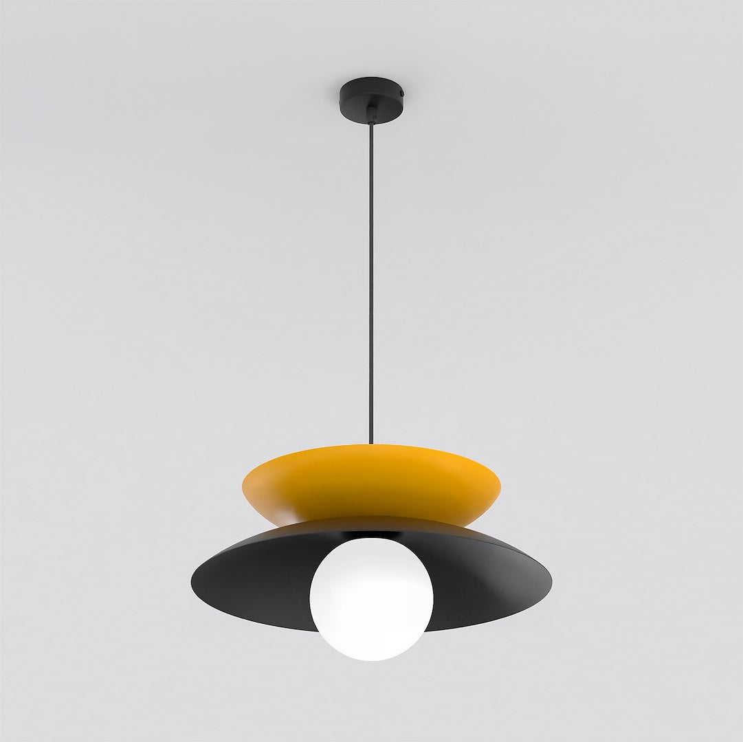 Nagoya 1 pendant light black/orange