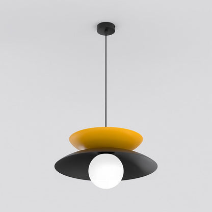 Nagoya 1 pendant light black/orange
