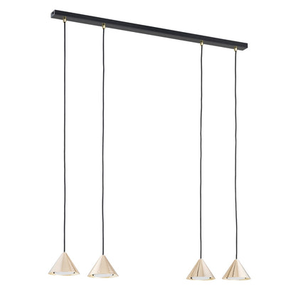 Elit 4 pendant light black/gold
