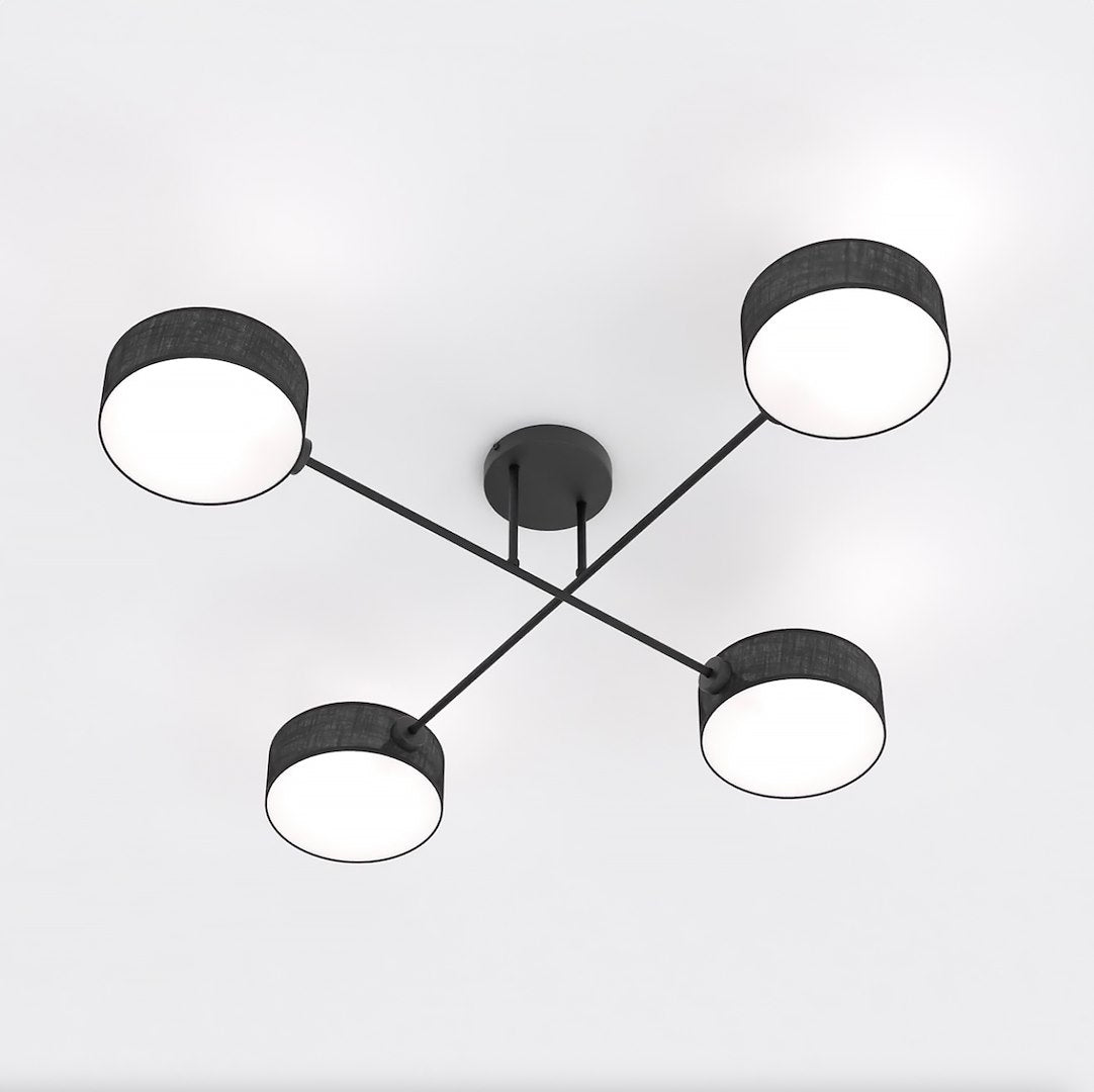Maga 4 ceiling lamp black