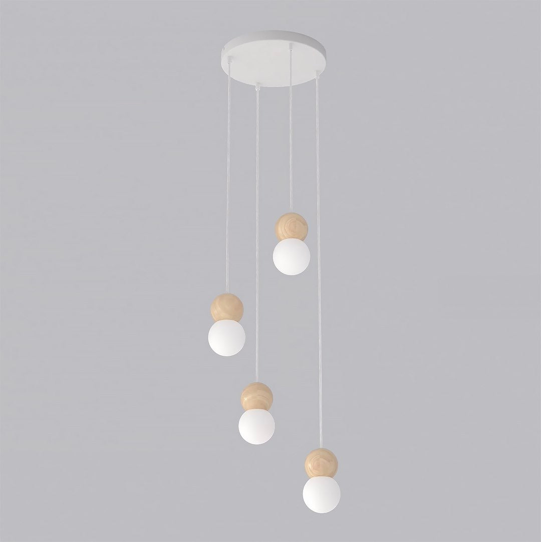 Loop 4 pendant light white