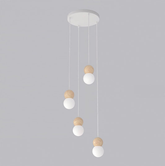 Loop 4 pendant light white