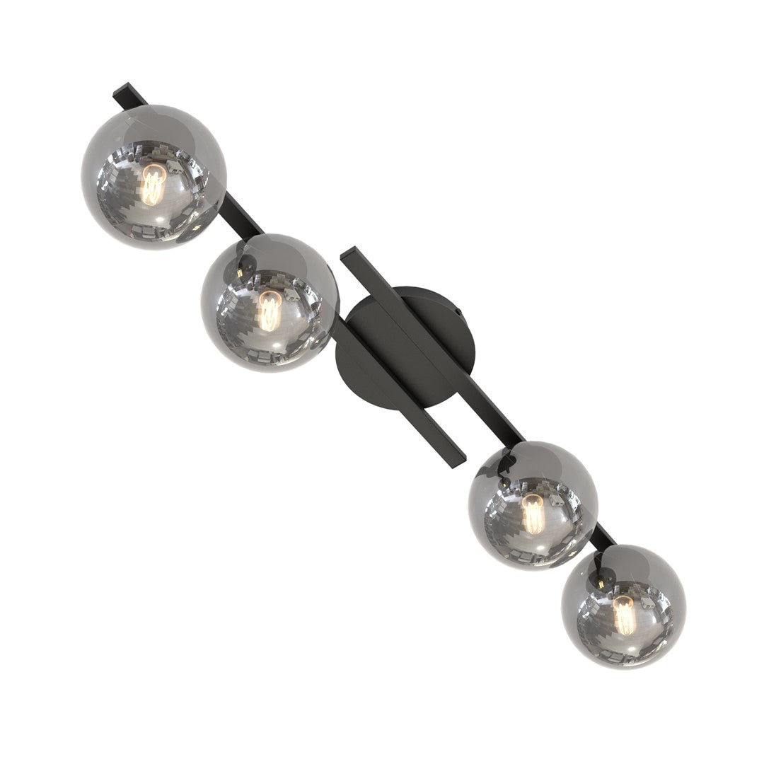 Kairo 4 ceiling lamp black/graphite
