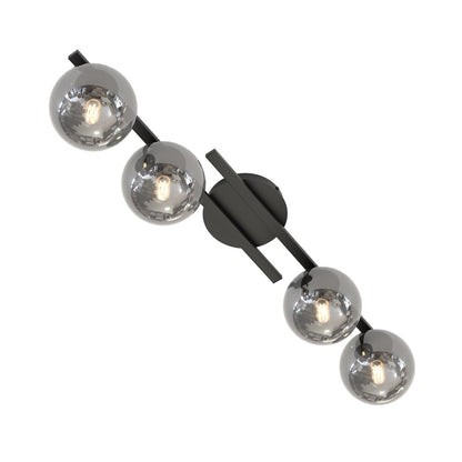 Kairo 4 ceiling lamp black/graphite