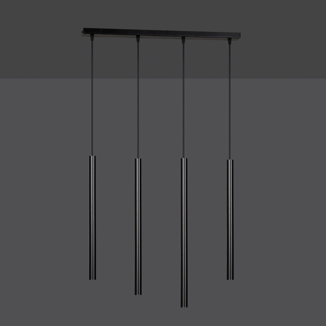 Selter 4 pendant light black