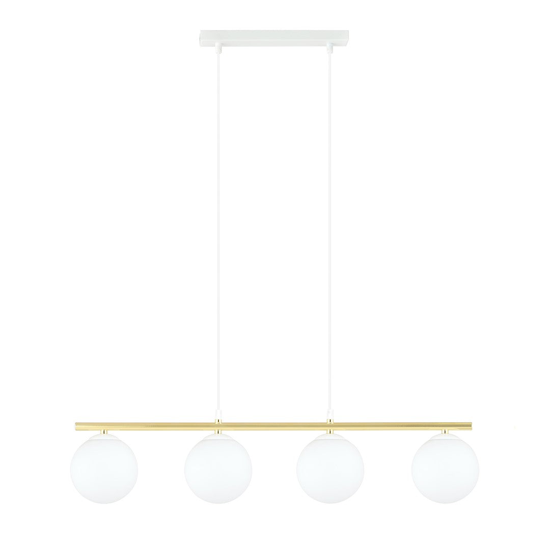 Allora 4 pendant light white/opal