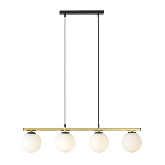 Allora 4 pendant light black/opal