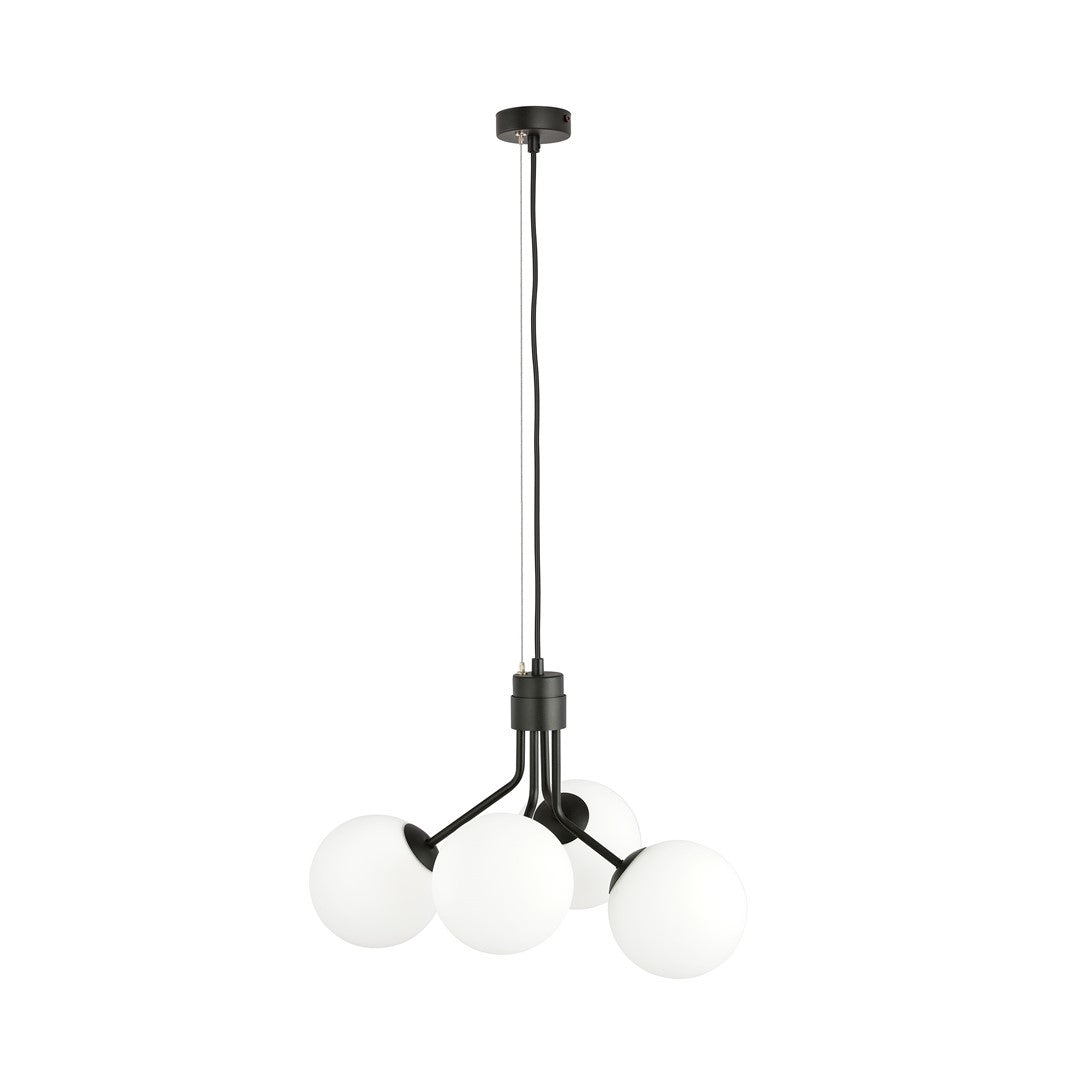 Nova 4 pendant light black/opal