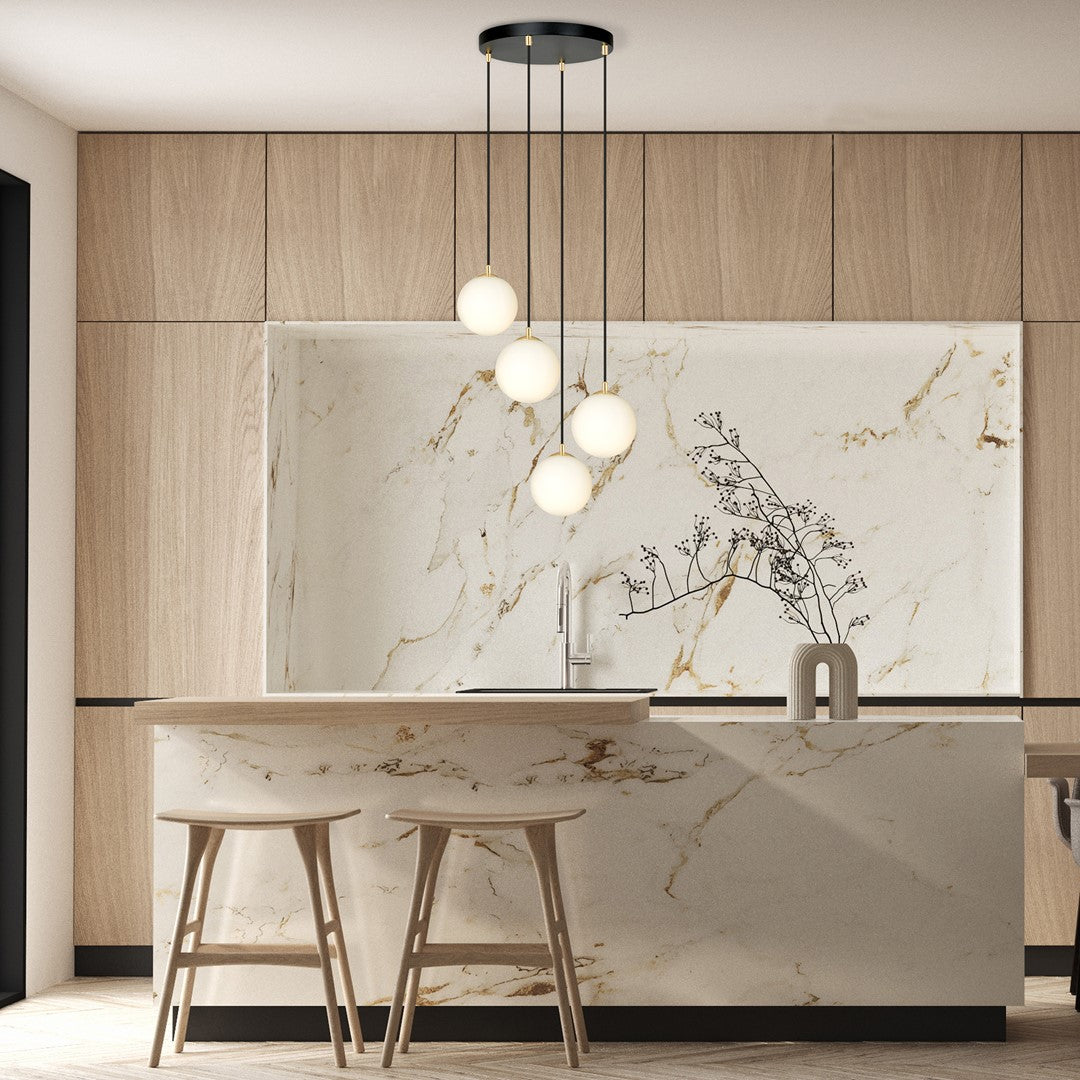 Royal 4 pendant light black