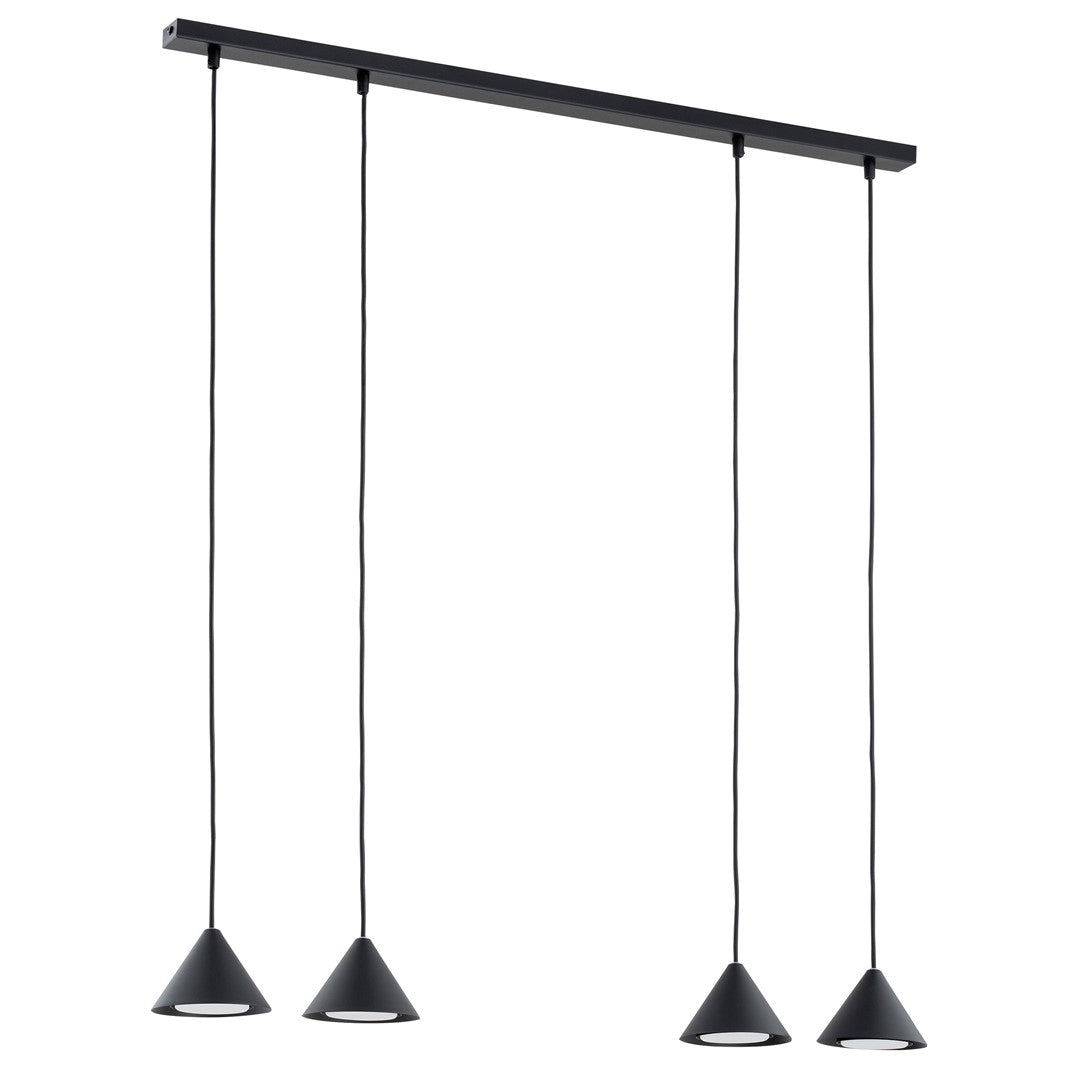 Elit 4 pendant light black