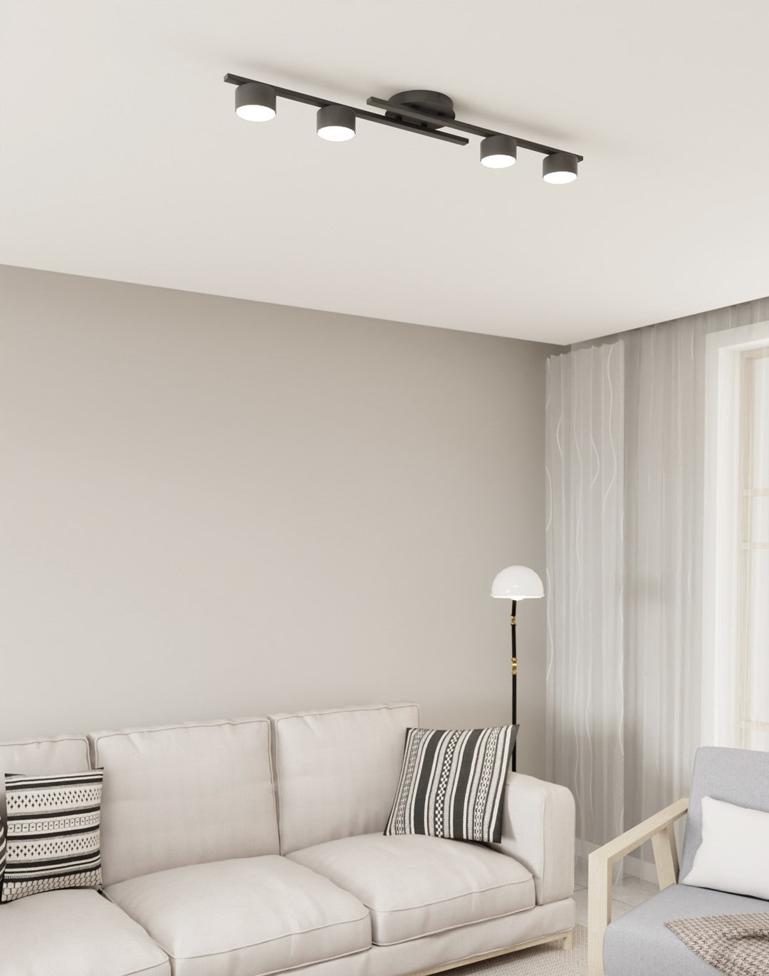 Fragment 4 ceiling lamp black