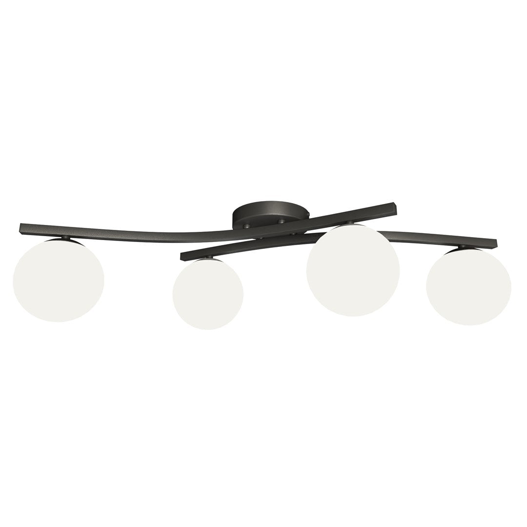 Opus 4 ceiling lamp black/opal