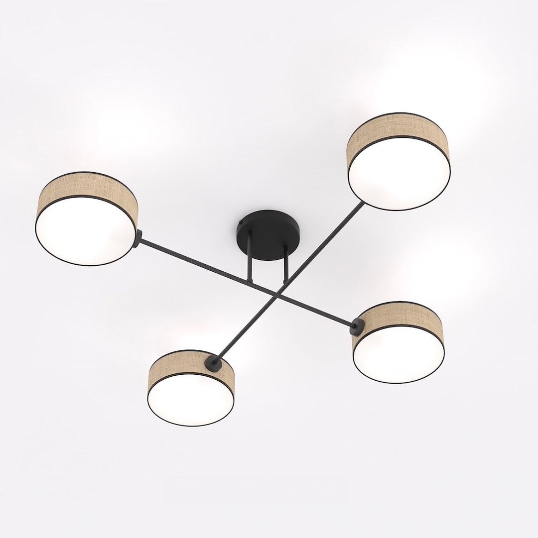 Maga 4 ceiling lamp rattan