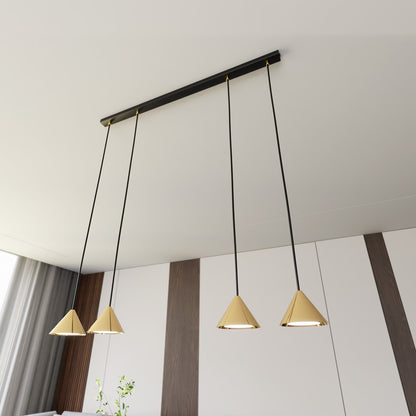 Elit 4 pendant light black/gold
