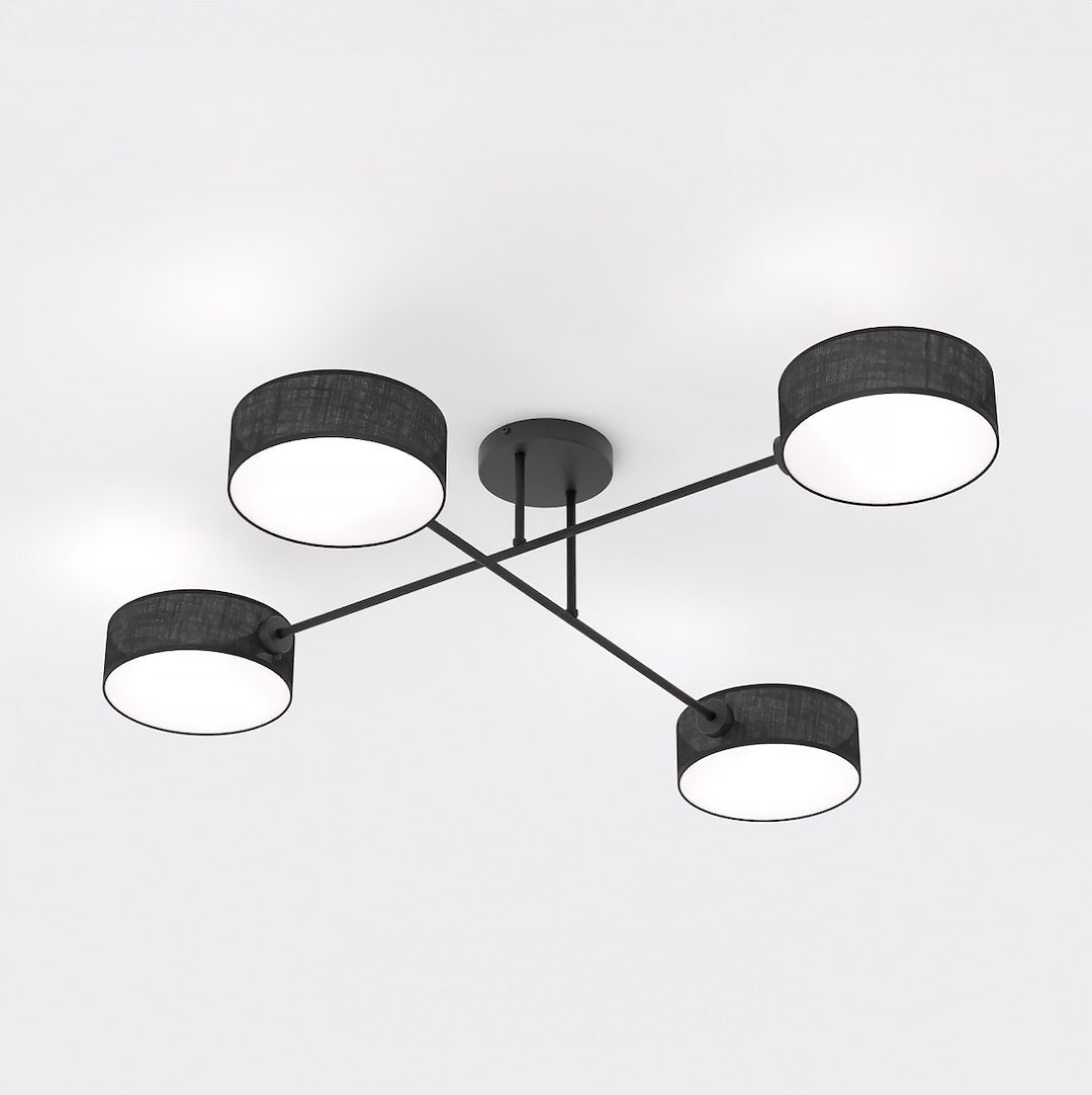 Maga 4 ceiling lamp black