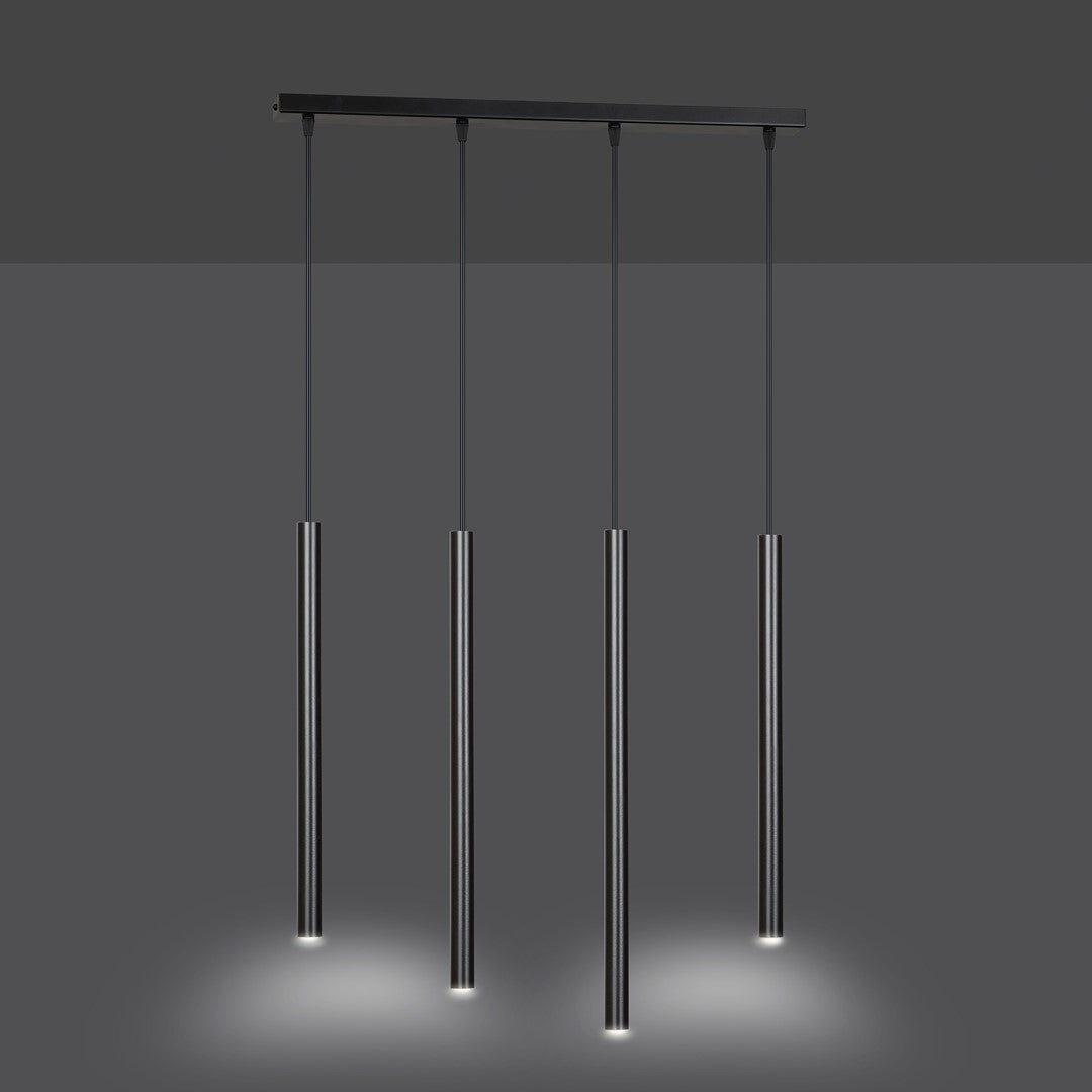 Selter 4 pendant light black