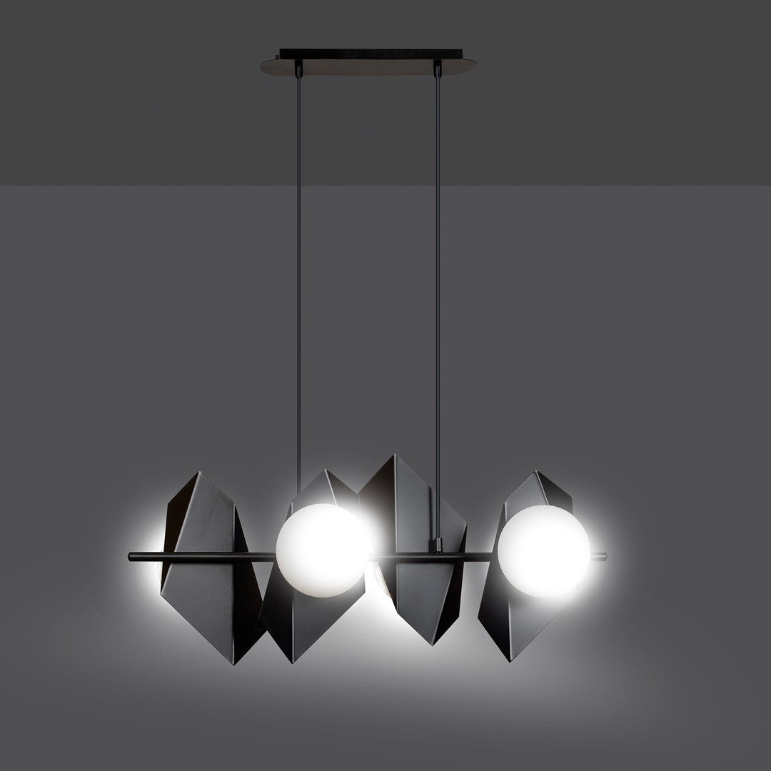 Drifton 4 pendant light black/white