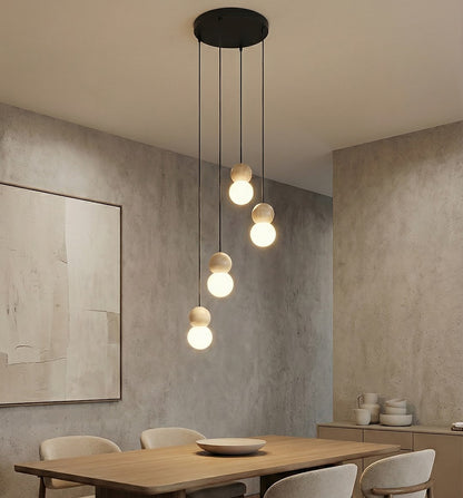 Loop 4 pendant light black