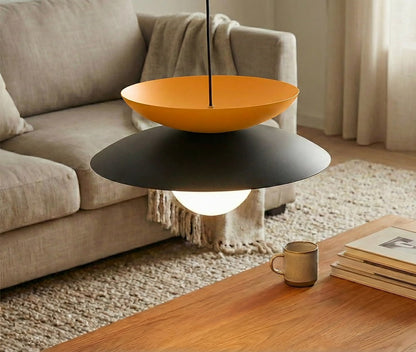 Nagoya 1 pendant light black/orange