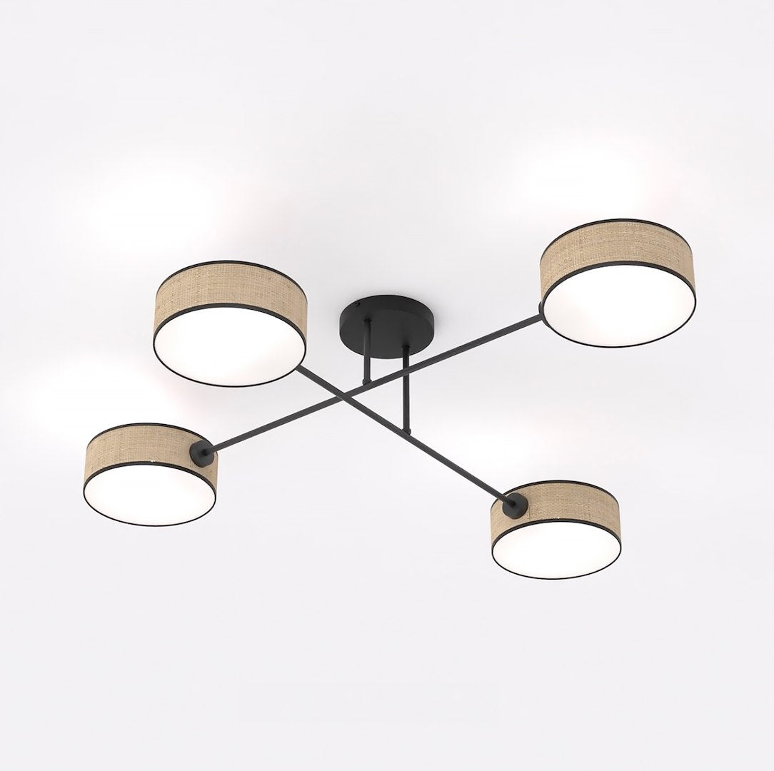 Maga 4 ceiling lamp rattan