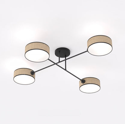 Maga 4 ceiling lamp rattan