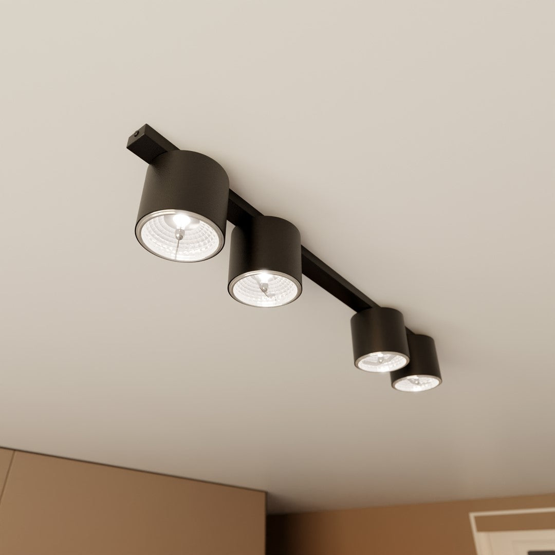 Nano 4 ceiling lamp black
