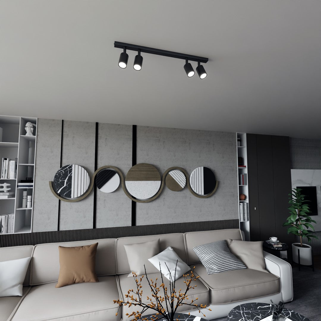 Flash 4 ceiling lamp black