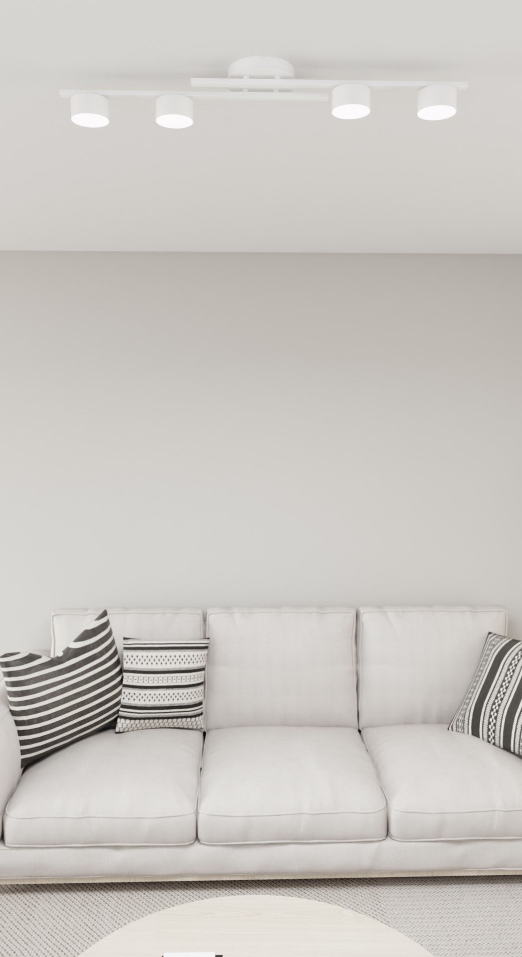 Fragment 4 ceiling lamp white