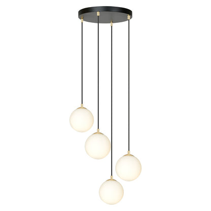 Royal 4 pendant light black