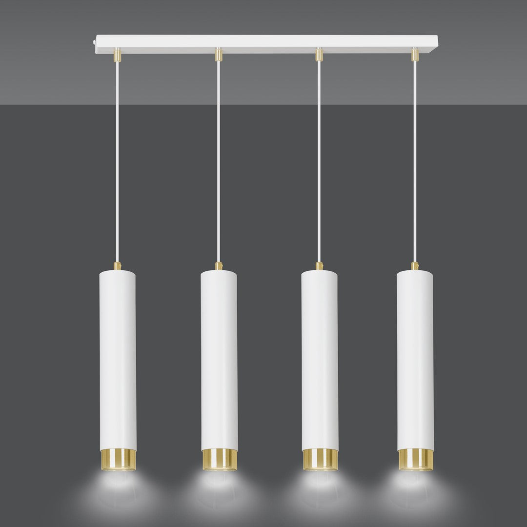 Kibo 4 pendant light white/gold