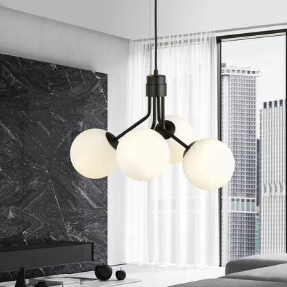 Nova 4 pendant light black/opal
