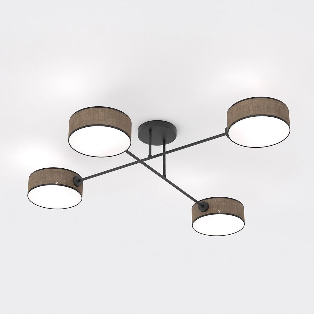 Maga 4 ceiling lamp brown