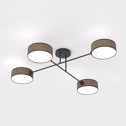 Maga 4 ceiling lamp brown