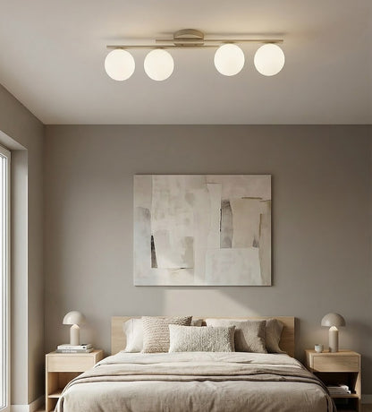 Kairo 4 ceiling lamp mocha/opal
