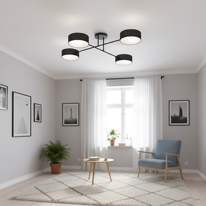 Maga 4 ceiling lamp black