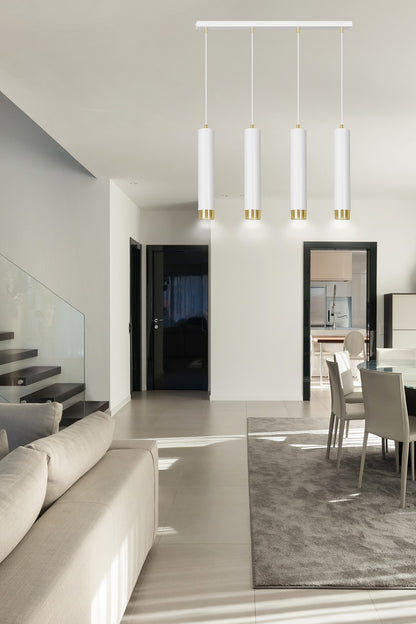 Kibo 4 pendant light white/gold