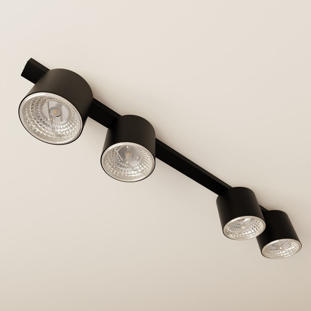 Nano 4 ceiling lamp black