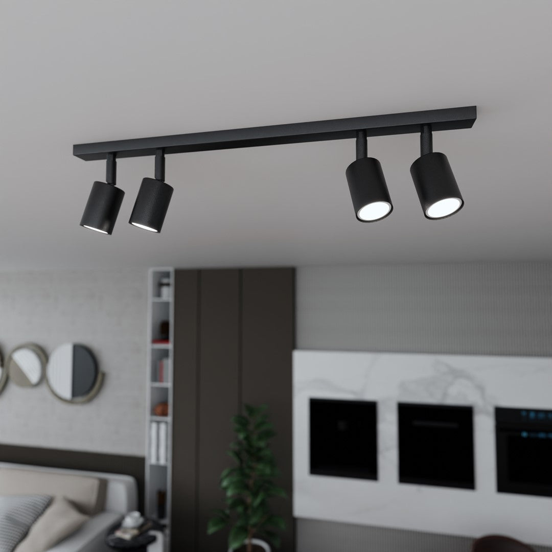 Flash 4 ceiling lamp black