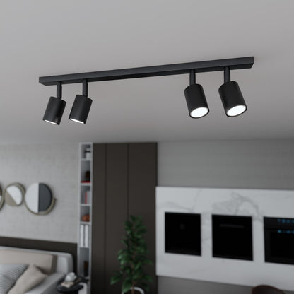 Flash 4 ceiling lamp black