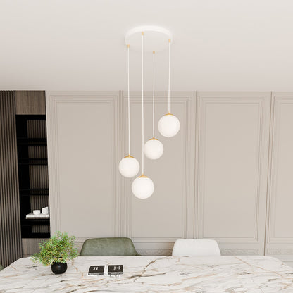Royal 4 pendant light white