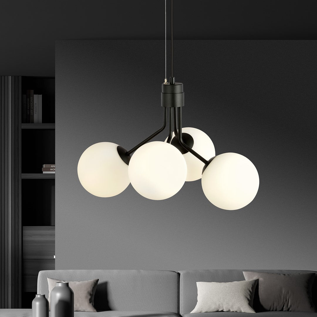 Nova 4 pendant light black/opal